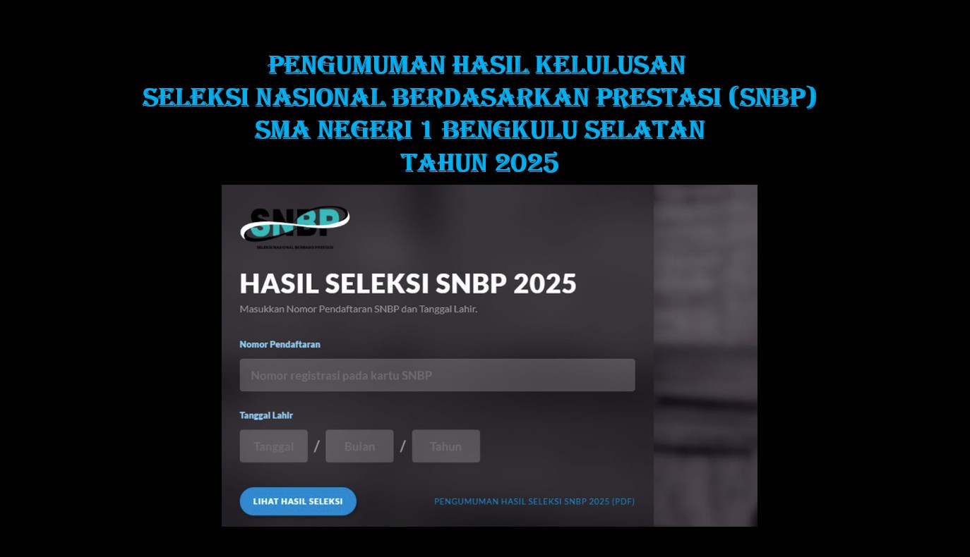 PENGUMUMAN HASIL SNBP SMANSA TAHUN 2025